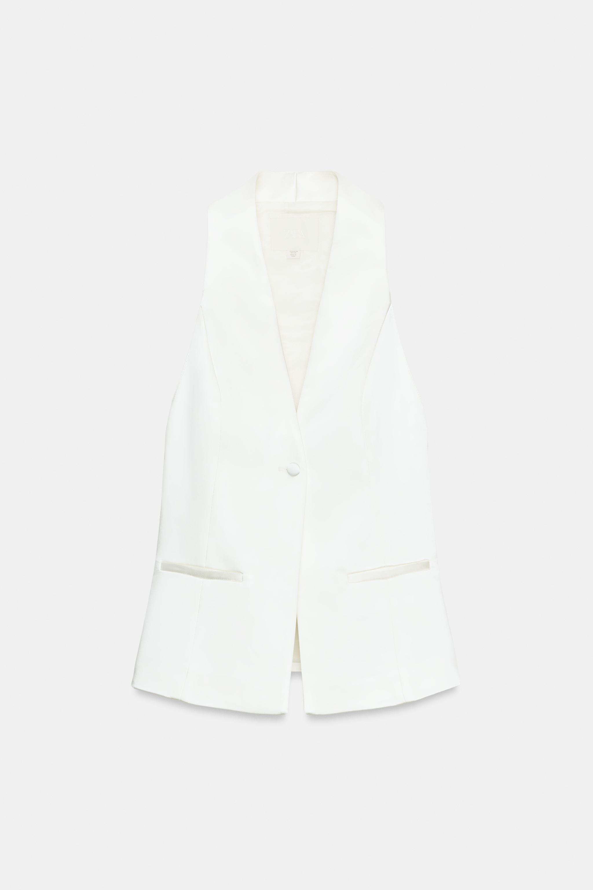SATIN HALTER VEST